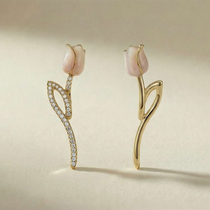 Blush Rose Stud Earrings