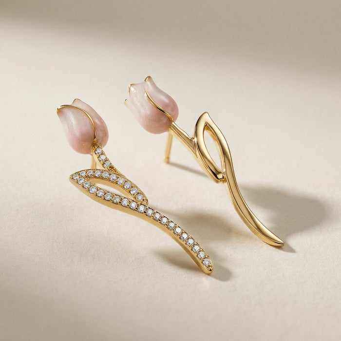Blush Rose Stud Earrings