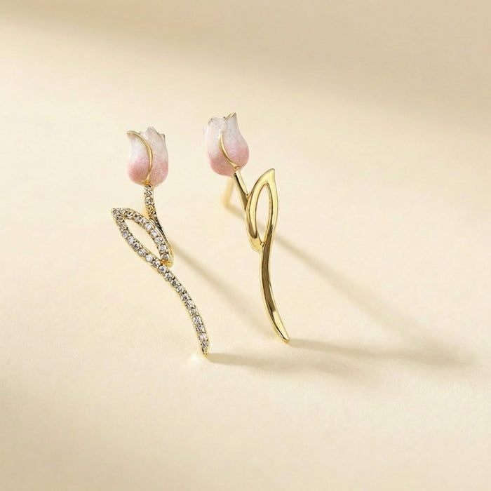Blush Rose Stud Earrings