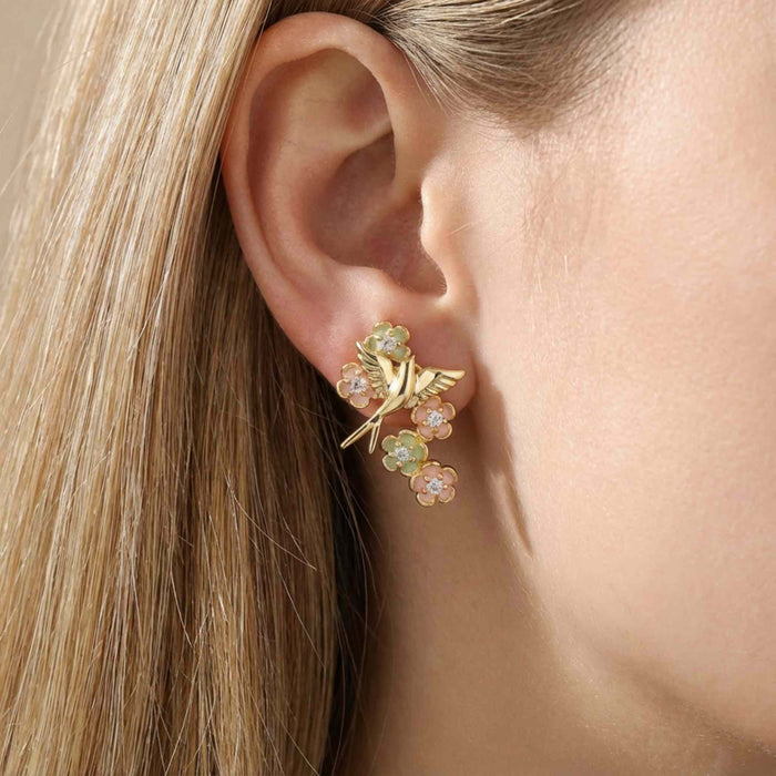 Golden Aviary Stud Earrings