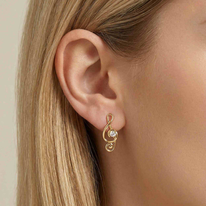 Melody Guitar Earrings