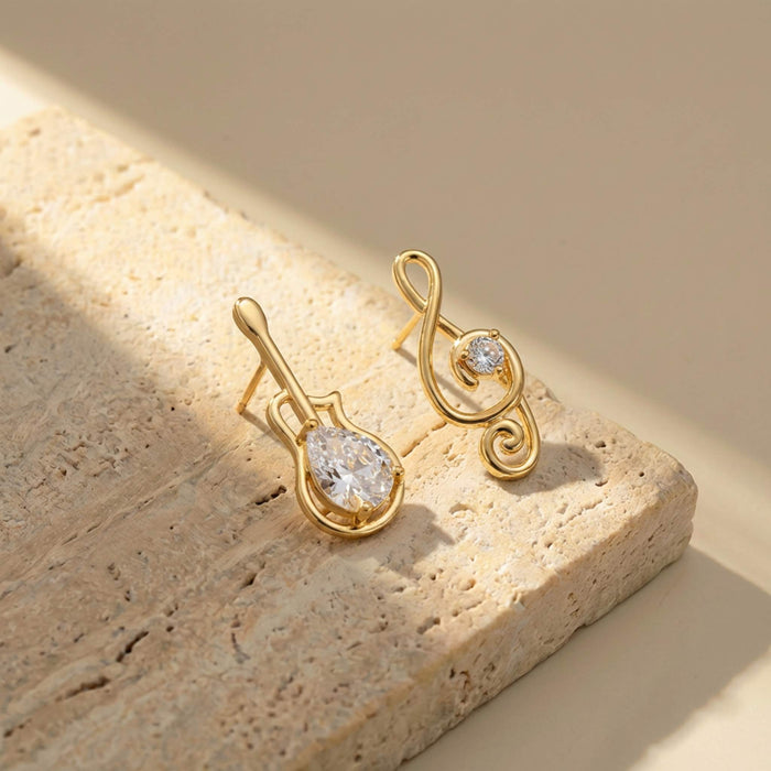 Melody Guitar Earrings