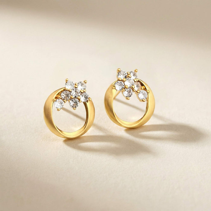 Mobius Halo Stud Earrings