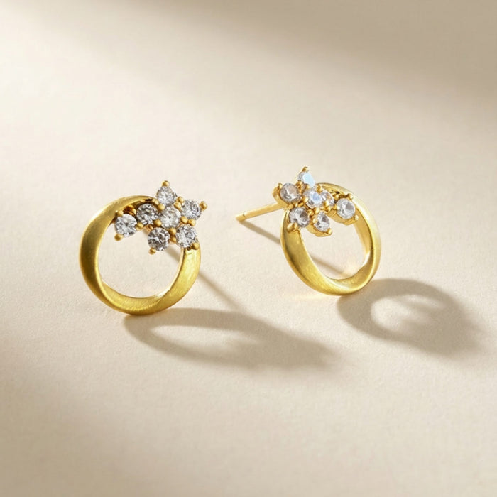 Mobius Halo Stud Earrings