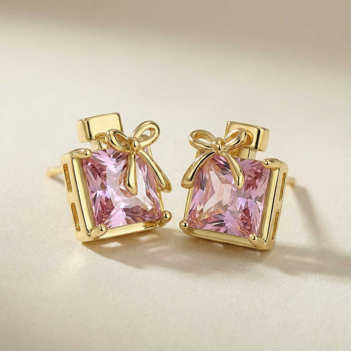 Perfume Bow Stud Earrings