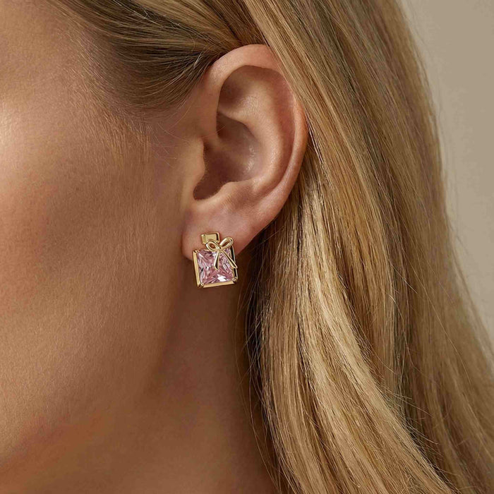 Perfume Bow Stud Earrings