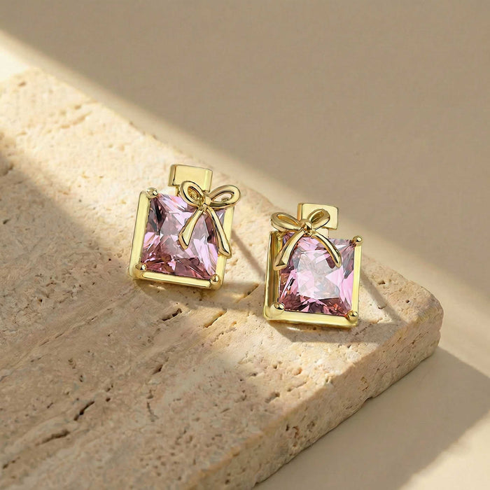 Perfume Bow Stud Earrings
