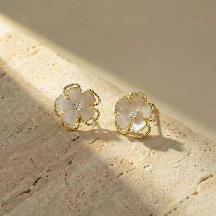 Petal Whisper Stud Earrings