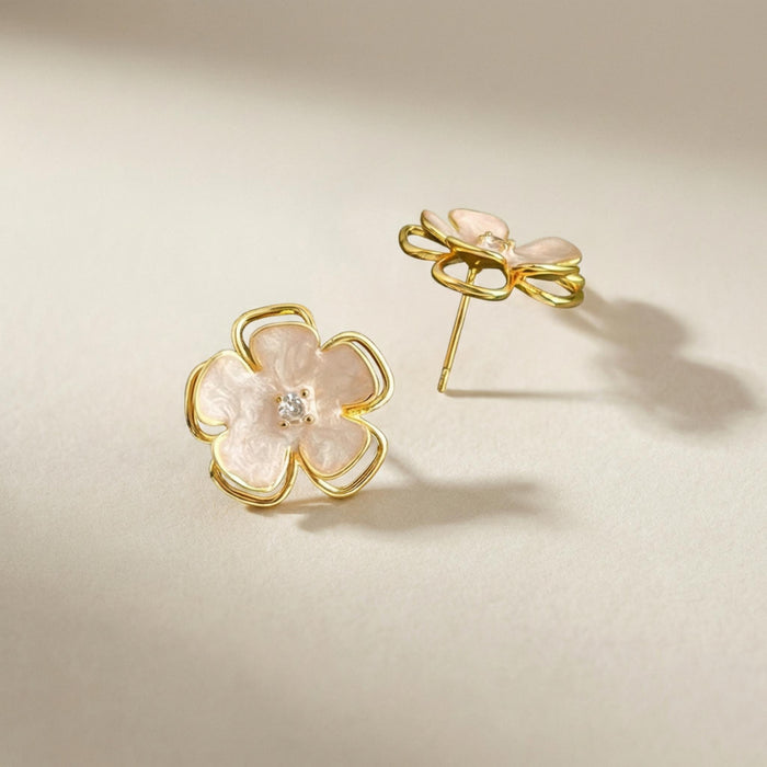 Petal Whisper Stud Earrings